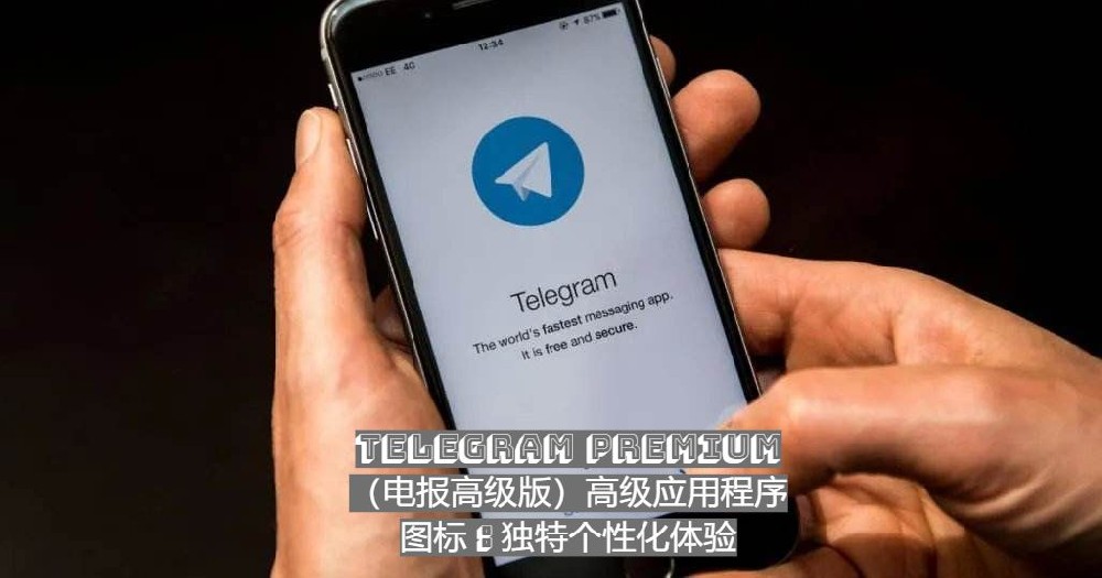 Telegram Premium（电报高级版）高级应用程序图标：独特个性化体验